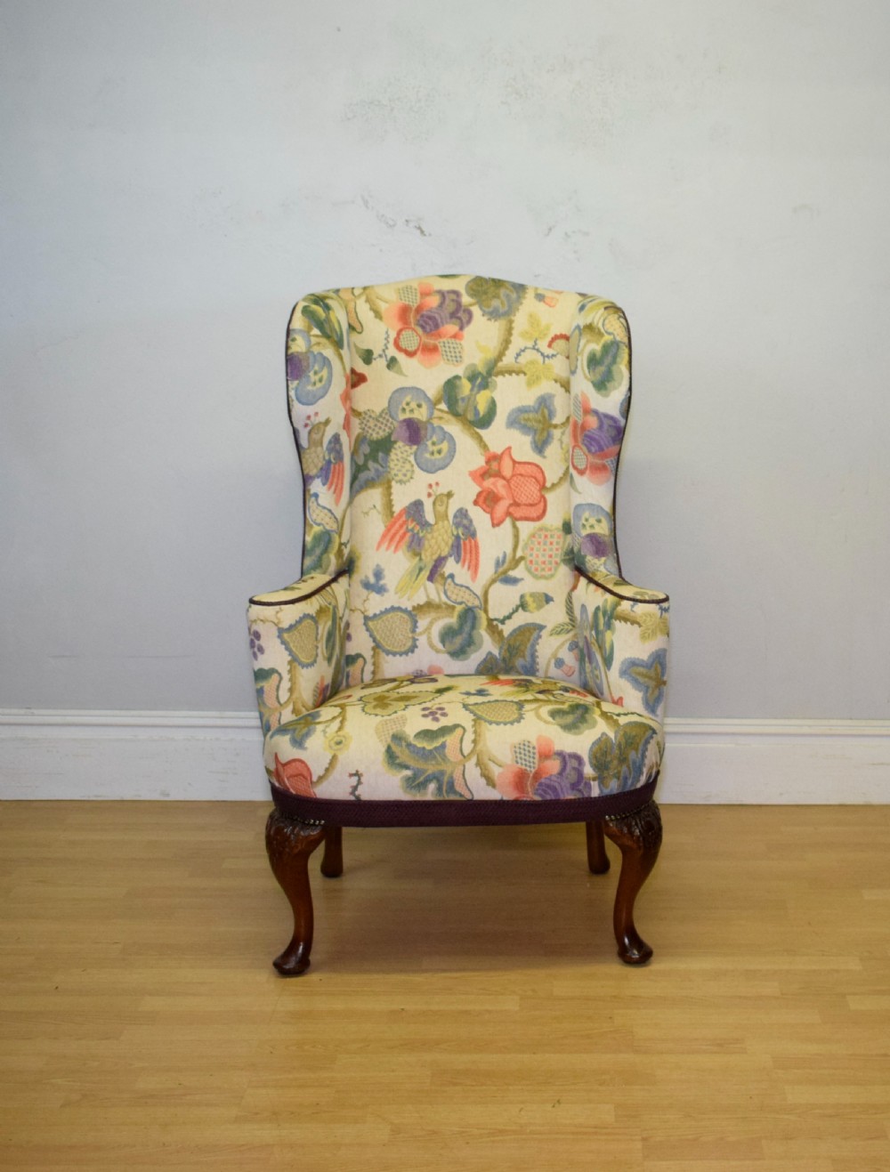 Georgian Period Wing Back Armchair View V
