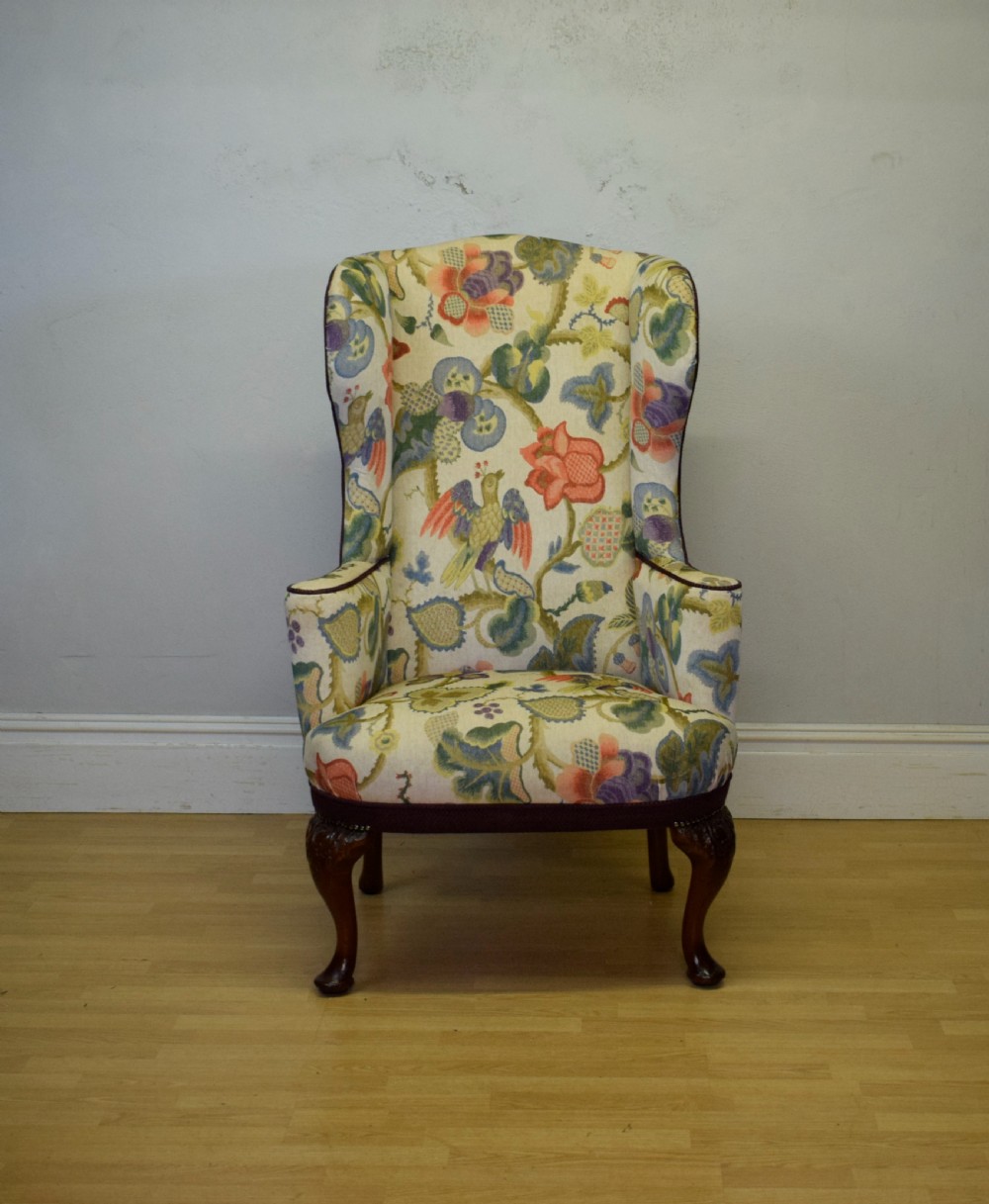 Georgian Period Wing Back Armchair View X