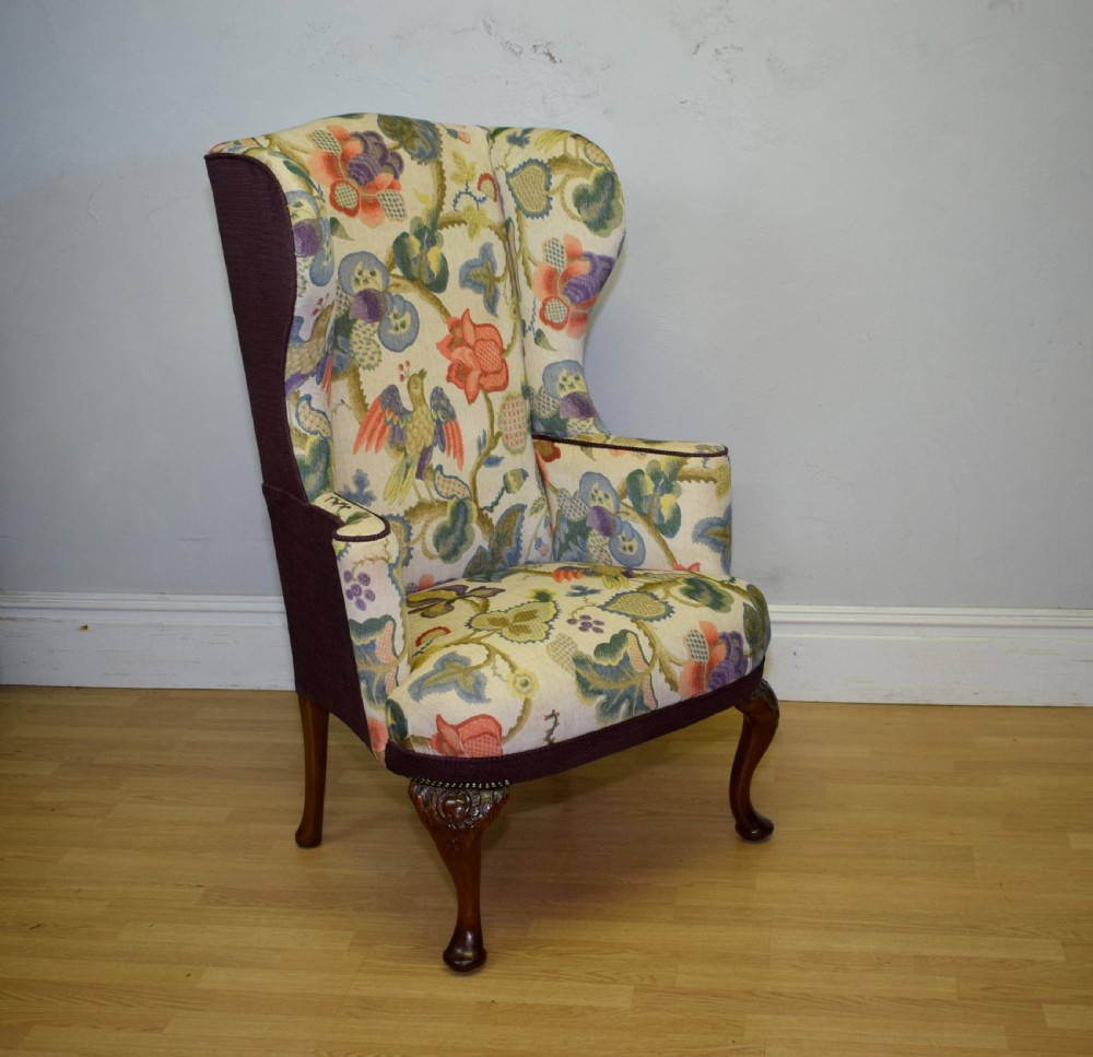 Georgian Period Wing Back Armchair View XV