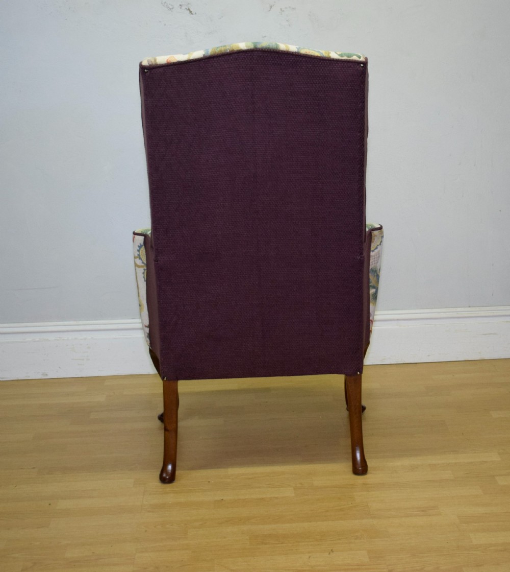 Georgian Period Wing Back Armchair View XX
