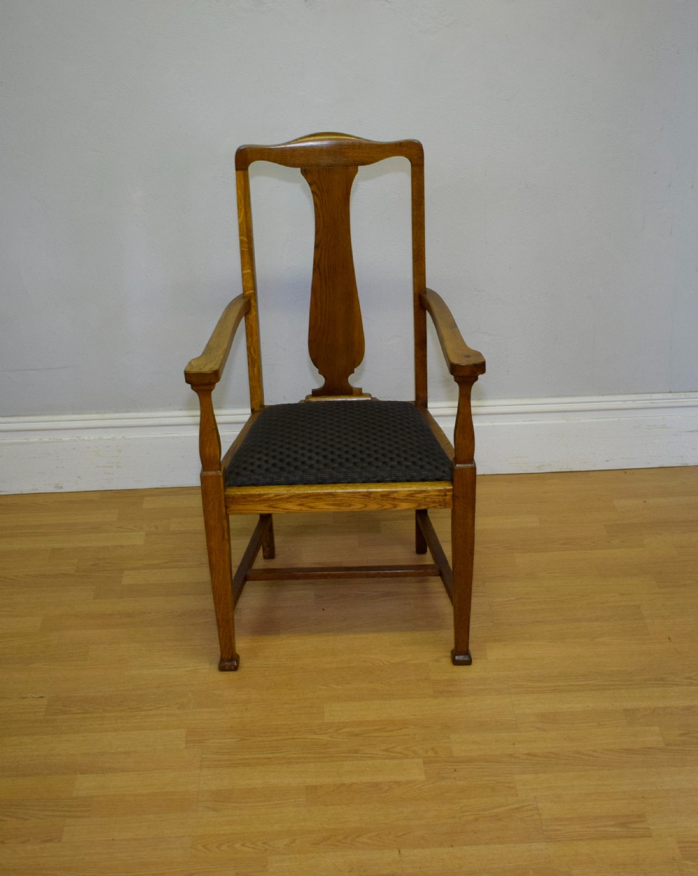 Arts & Crafts Oak Armchair View VII