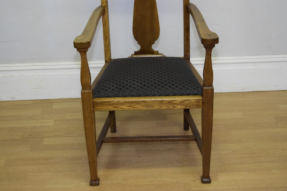 Arts & Crafts Oak Armchair View IX