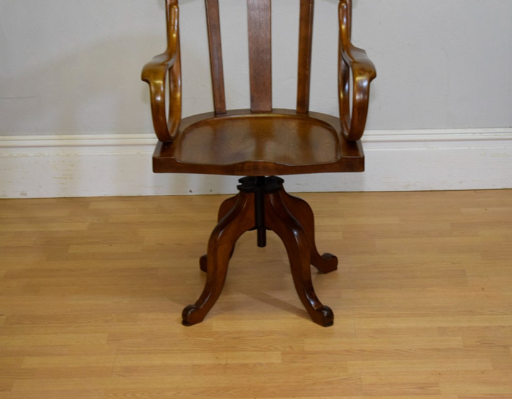 Antique Swivel Desk Chair View VII