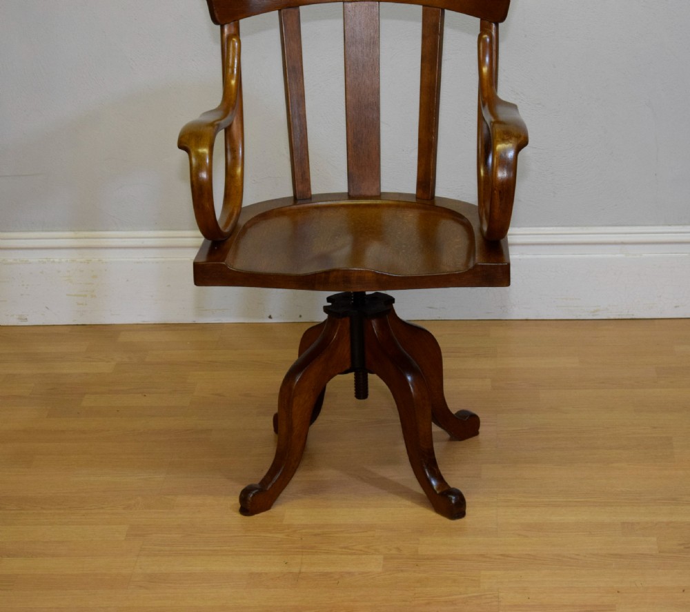Antique Swivel Desk Chair View VIII