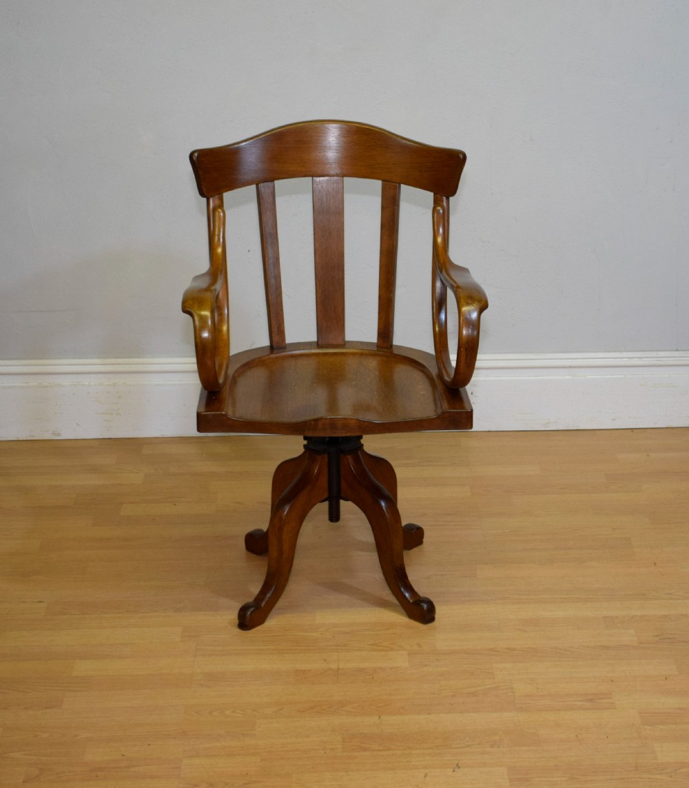 Antique Swivel Desk Chair View IX
