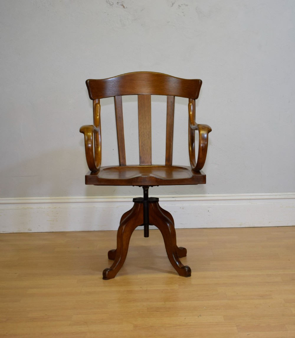 Antique Swivel Desk Chair View X