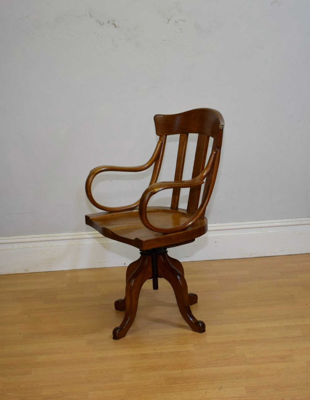 Antique Swivel Desk Chair View XII