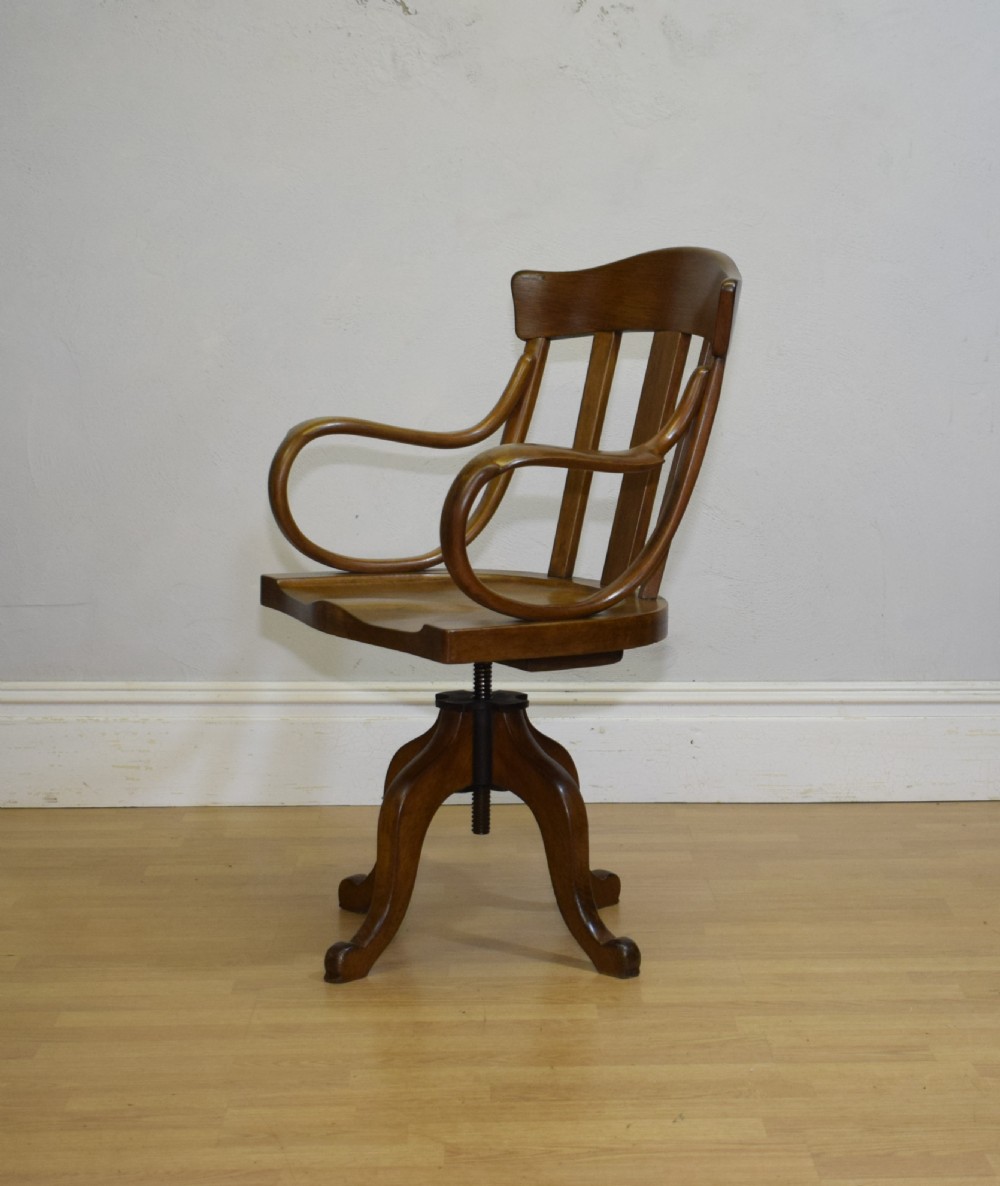 Antique Swivel Desk Chair View XV