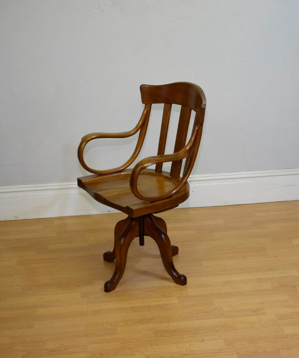 Antique Swivel Desk Chair View XVII