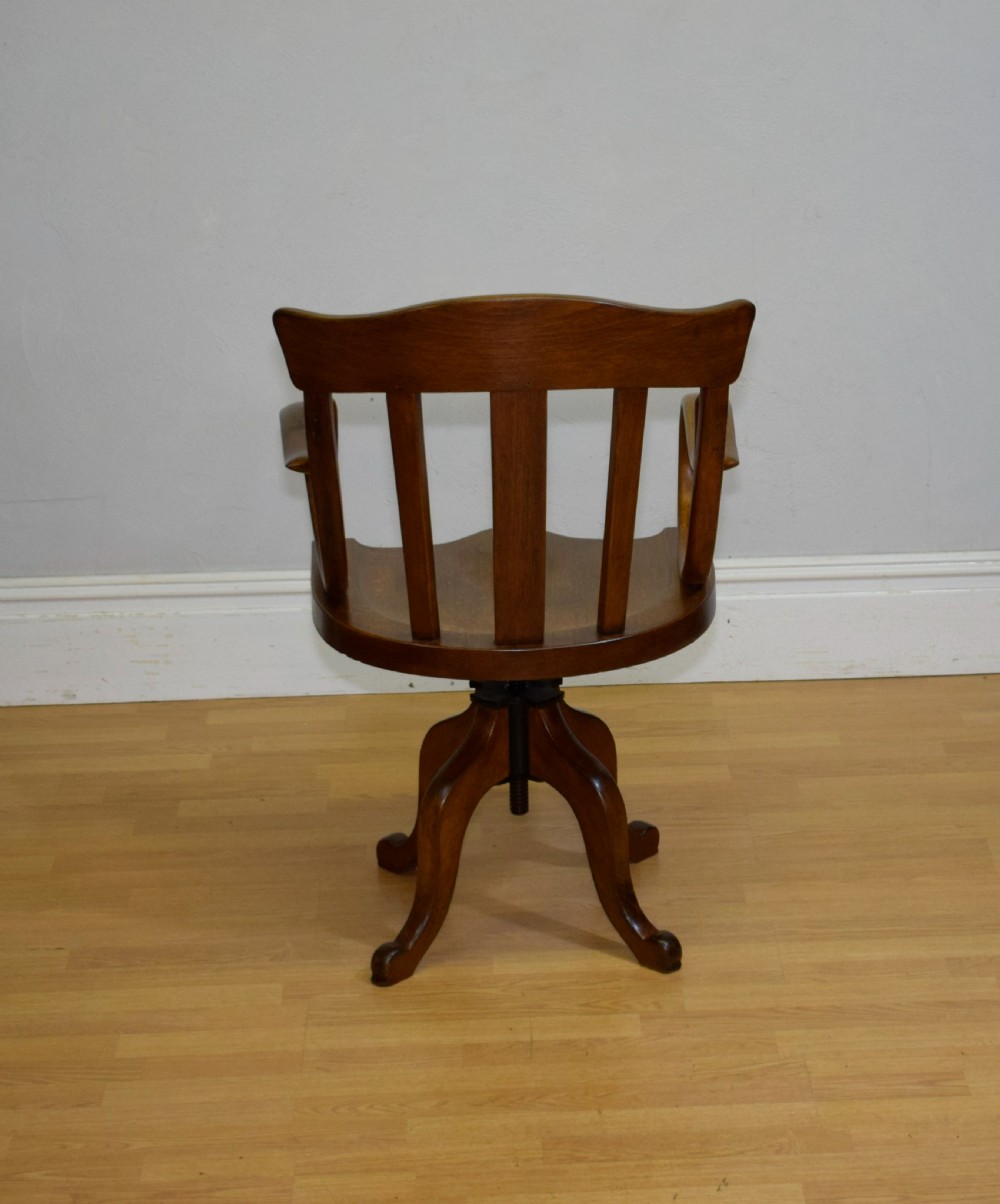 Antique Swivel Desk Chair View XX
