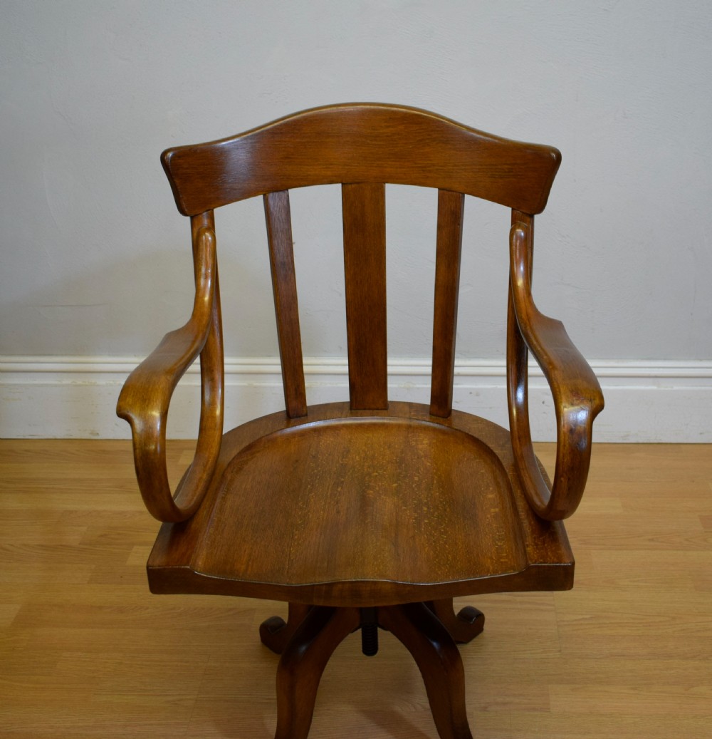 Antique Swivel Desk Chair View XXI
