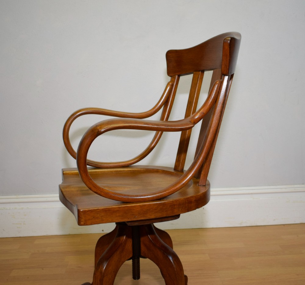 Antique Swivel Desk Chair View XXV