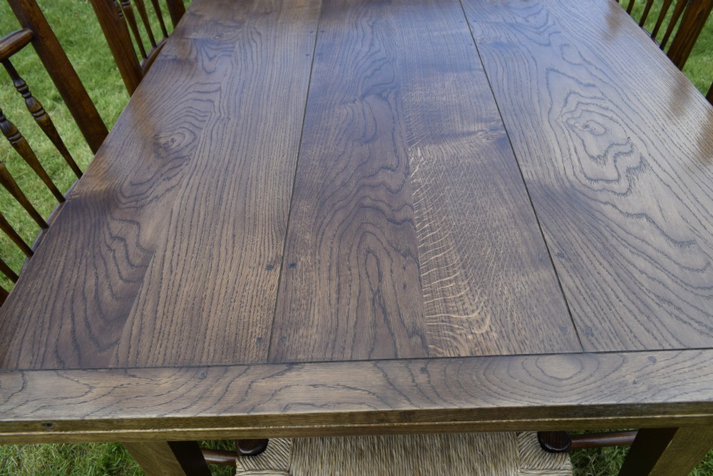 Farmhouse / Kitchen Dining Table & 6 Chairs View VII