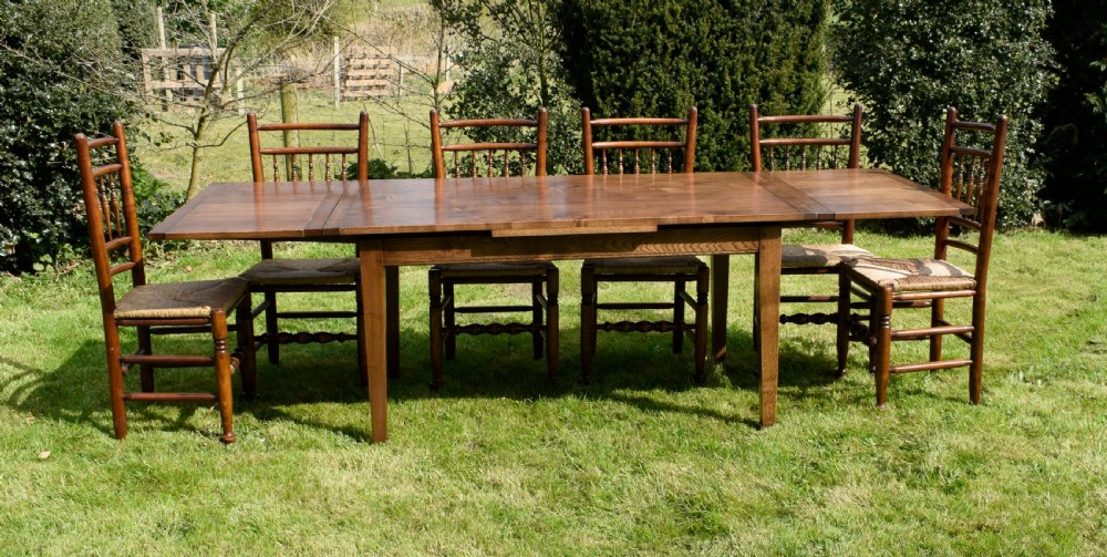 Farmhouse / Kitchen Dining Table & 6 Chairs View XII