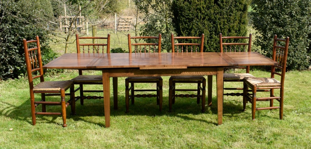 Farmhouse / Kitchen Dining Table & 6 Chairs View XIII