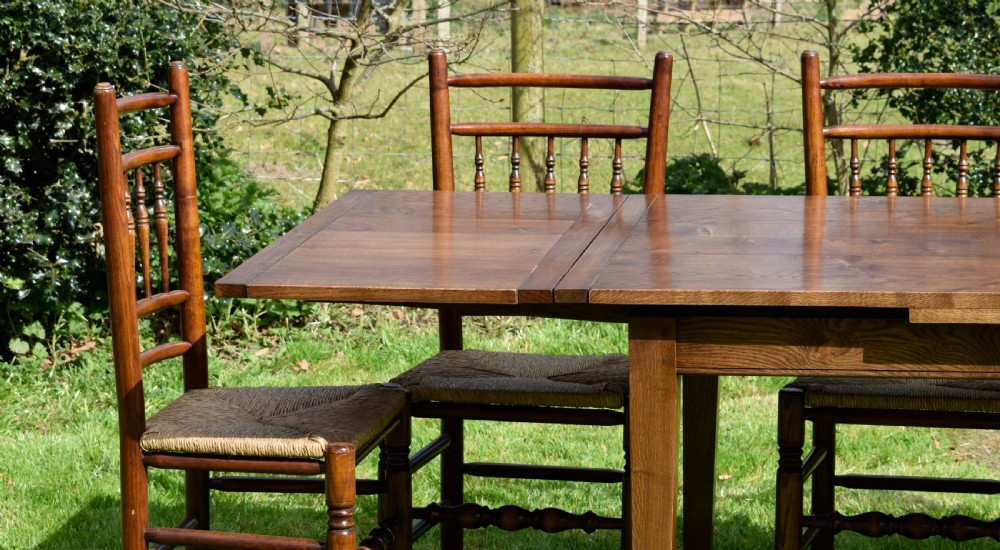Farmhouse / Kitchen Dining Table & 6 Chairs View XVI