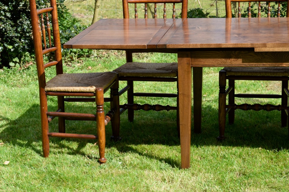 Farmhouse / Kitchen Dining Table & 6 Chairs View XVII