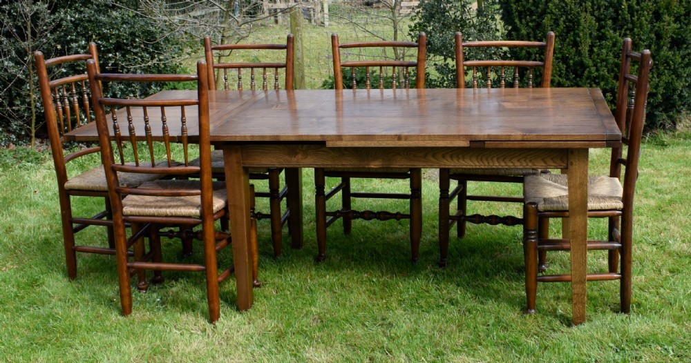 Farmhouse / Kitchen Dining Table & 6 Chairs View XXV