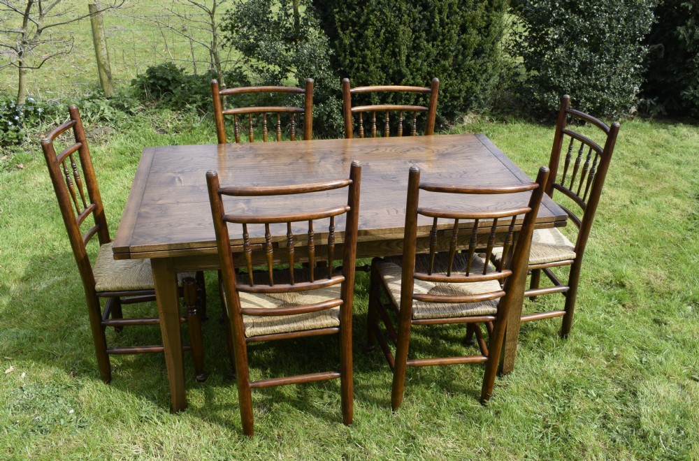 Farmhouse / Kitchen Dining Table & 6 Chairs