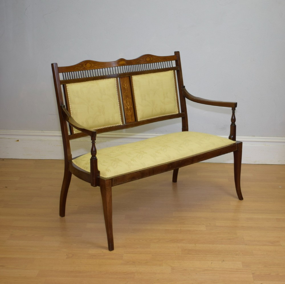 Edwardian Inlaid Couch View VIII