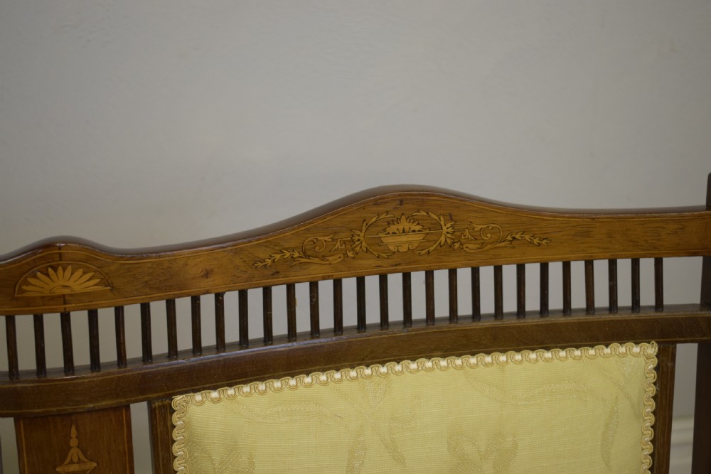 Edwardian Inlaid Couch View XIII