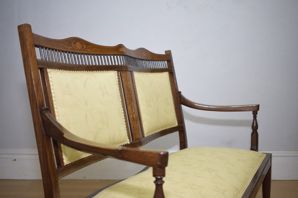 Edwardian Inlaid Couch View XV