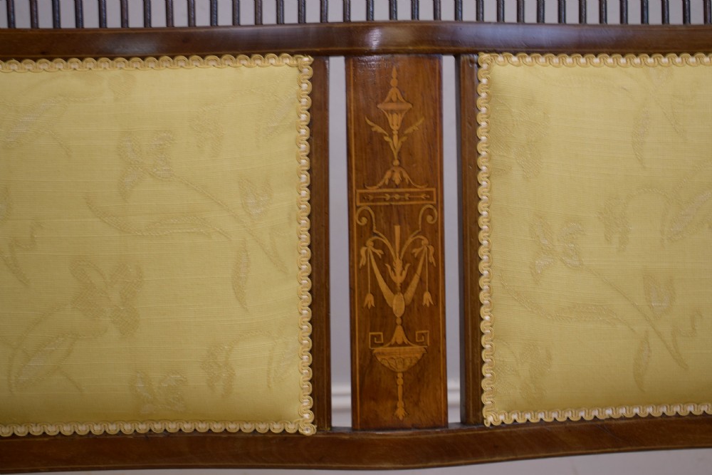 Edwardian Inlaid Couch View XVI