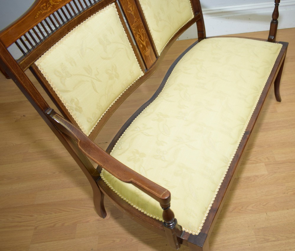 Edwardian Inlaid Couch View XVIII