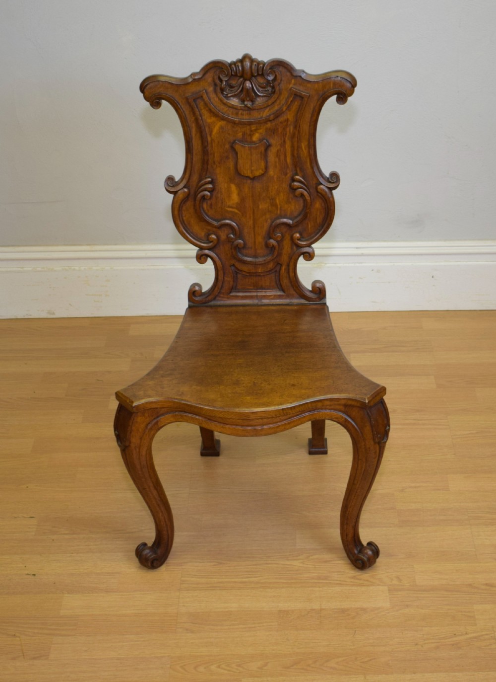 Antique Quality Oak Hall Chair View II