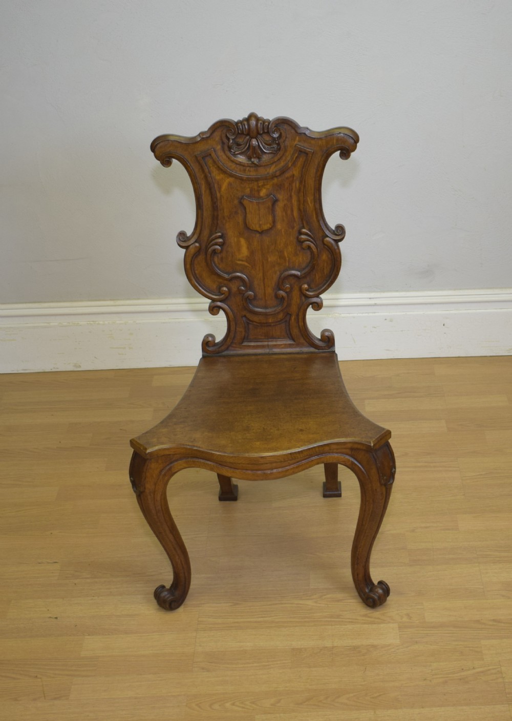 Antique Quality Oak Hall Chair View IX