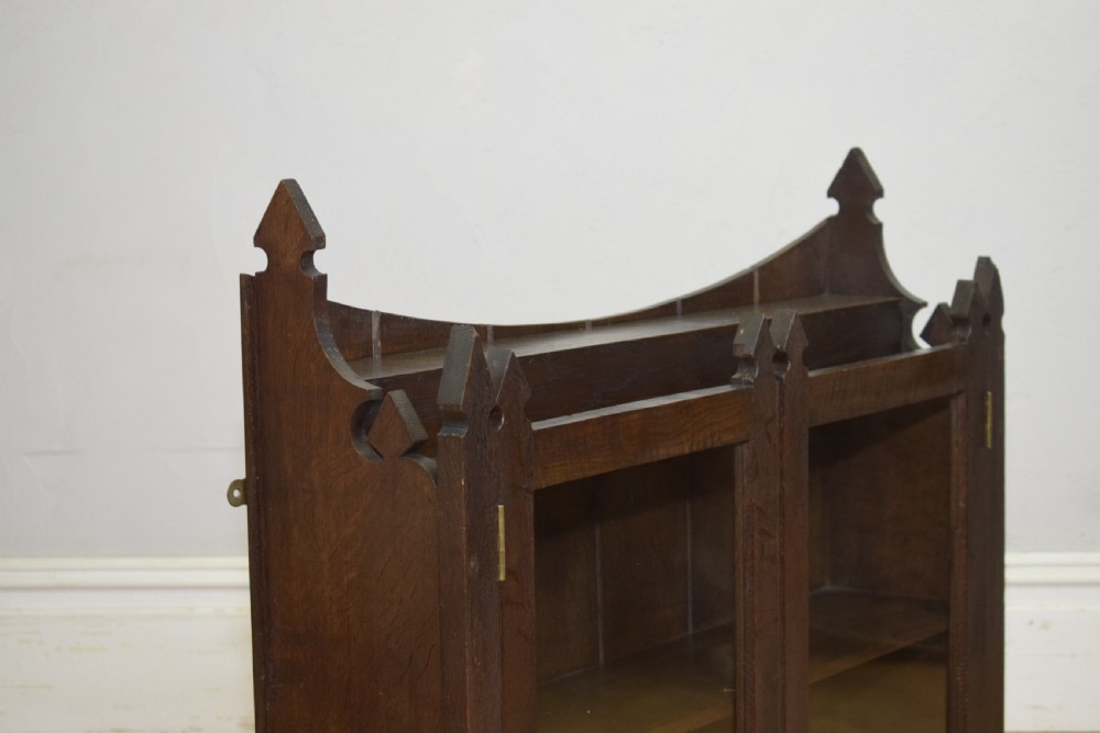Arts & Crafts Oak Bookcase View III