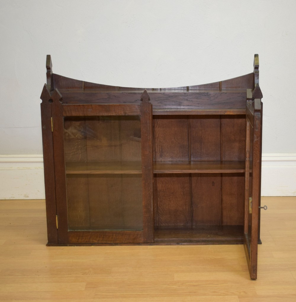 Arts & Crafts Oak Bookcase View XI