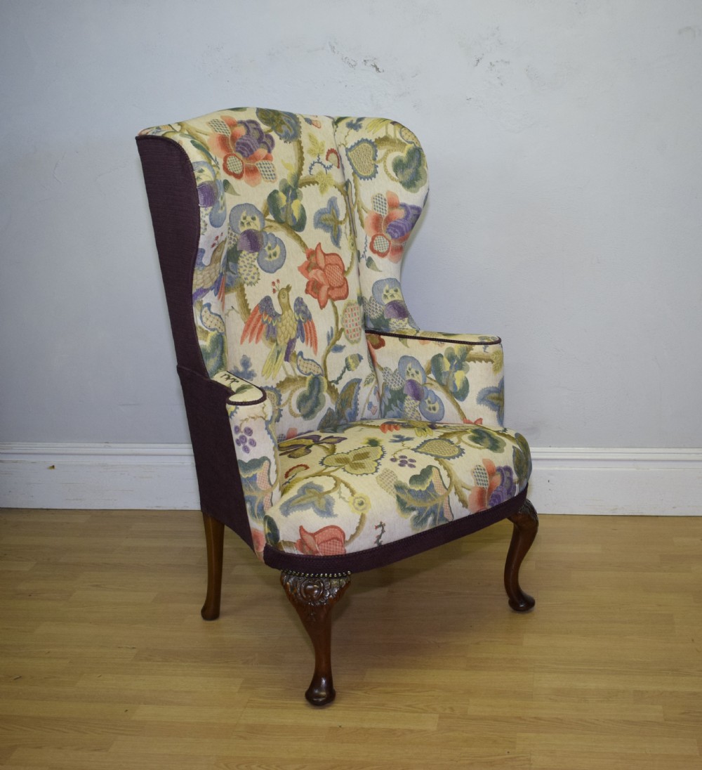 Georgian Period Wing Back Armchair