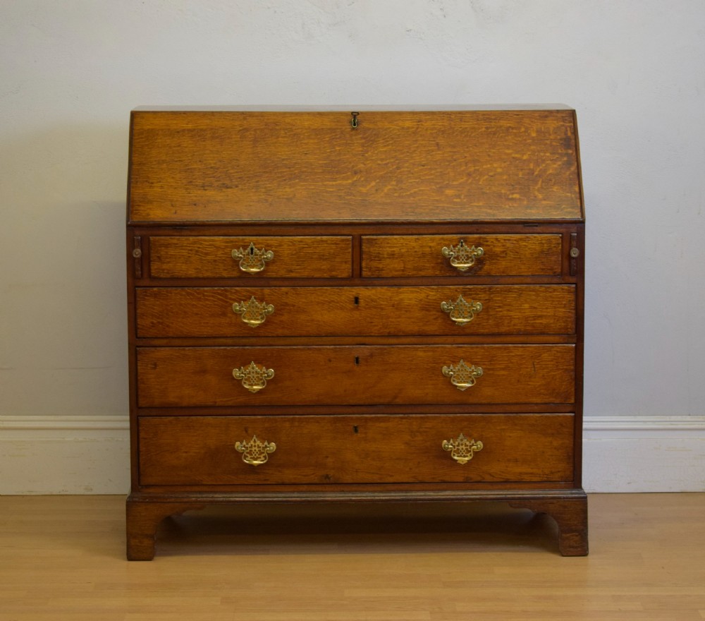 Georgian Period Oak Bureau View II