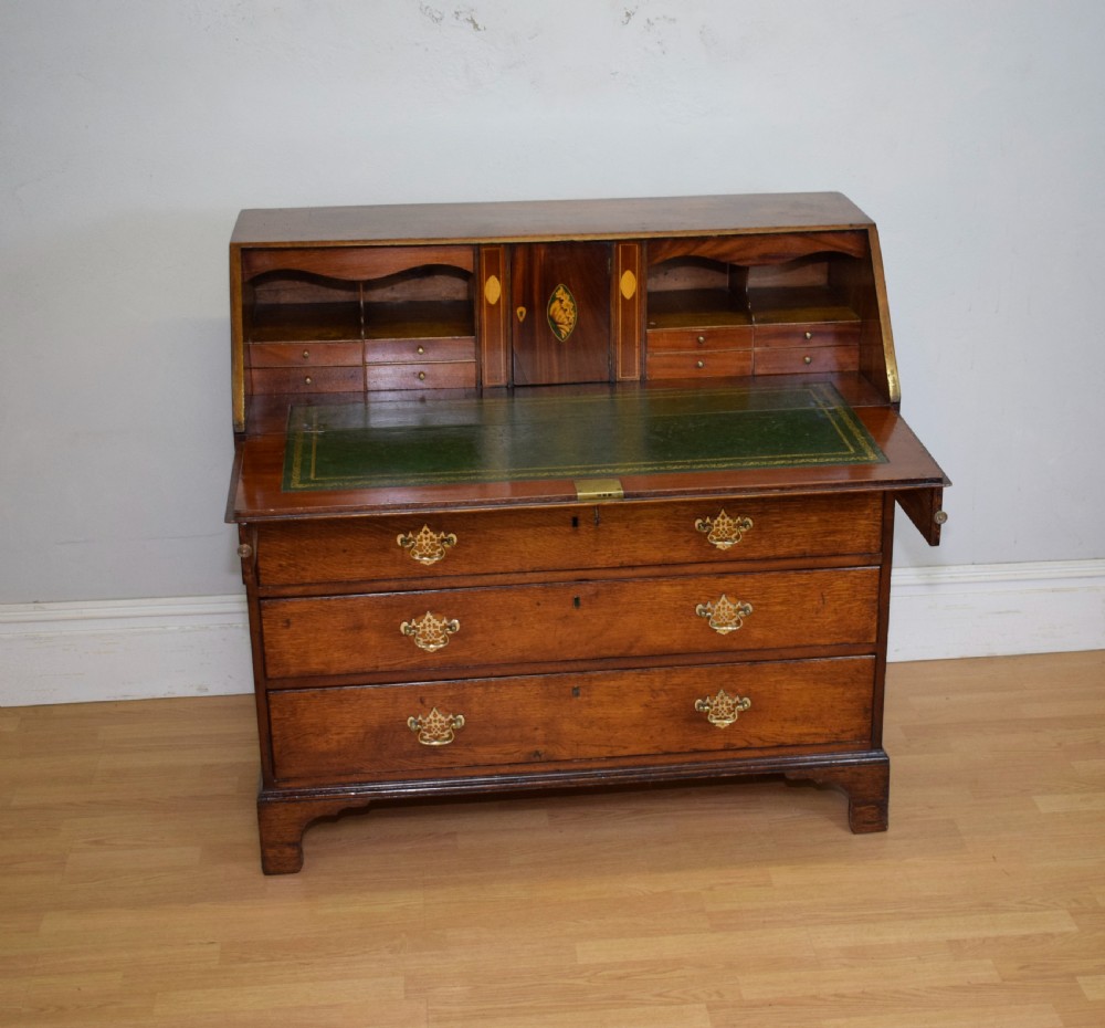 Georgian Period Oak Bureau View VI