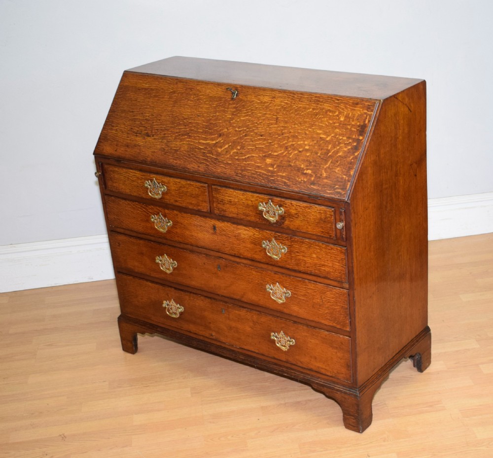 Georgian Period Oak Bureau View XII