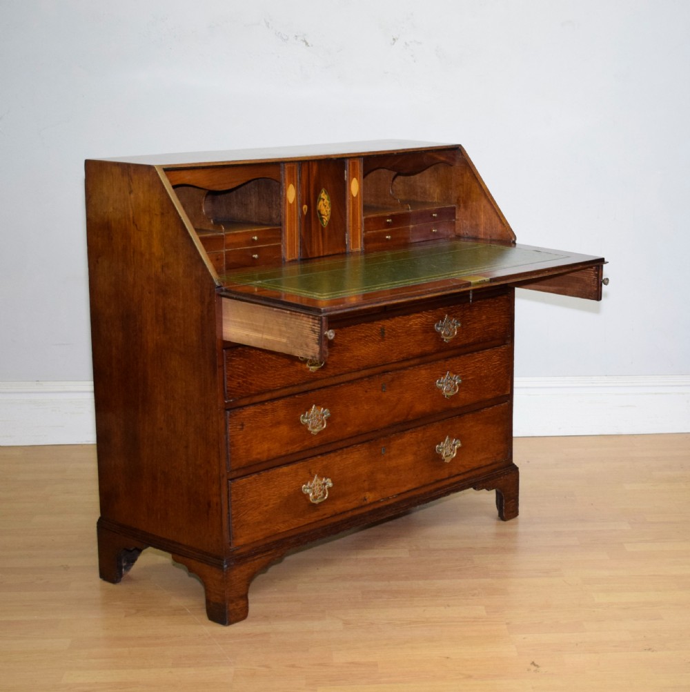 Georgian Period Oak Bureau View XV