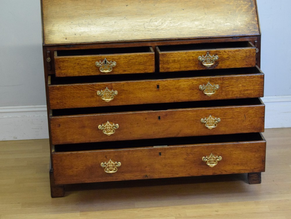 Georgian Period Oak Bureau View XX