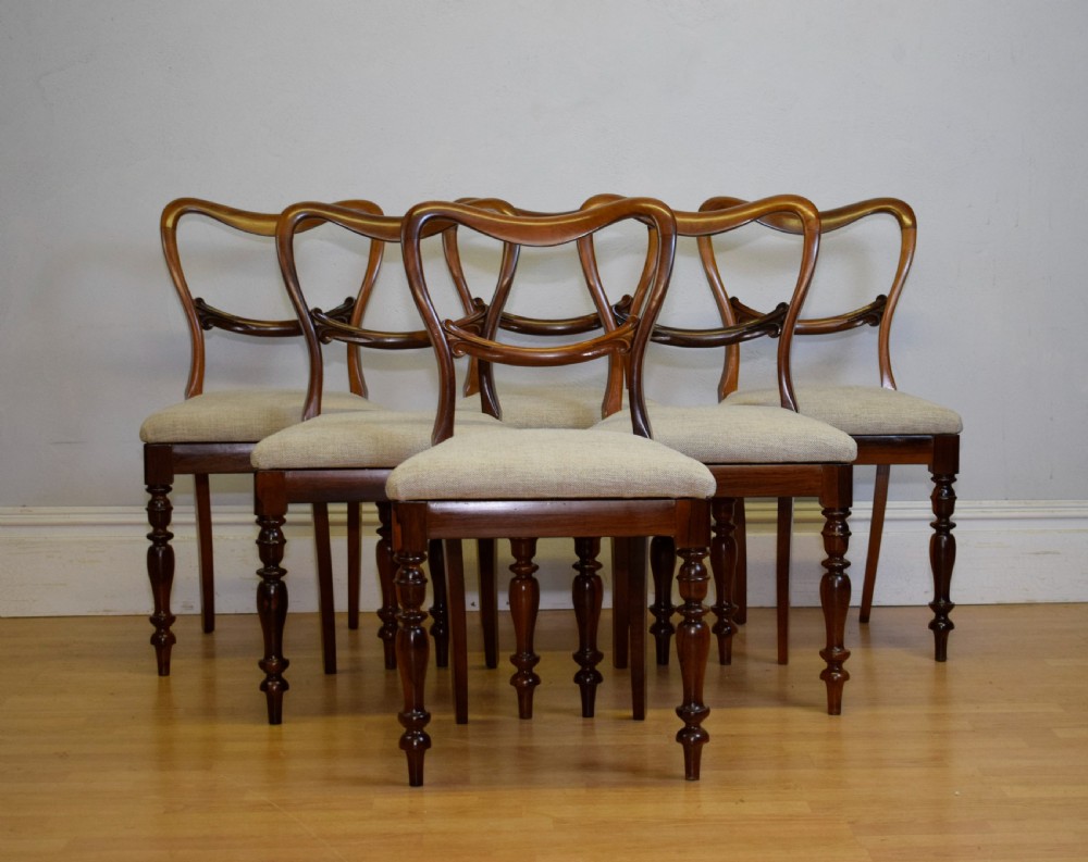 Set of 6 Rosewood Regency Dinning Chairs View II