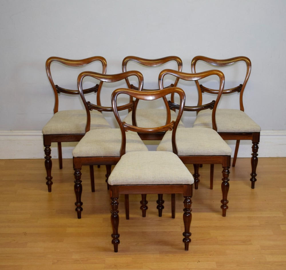 Set of 6 Rosewood Regency Dinning Chairs View IV