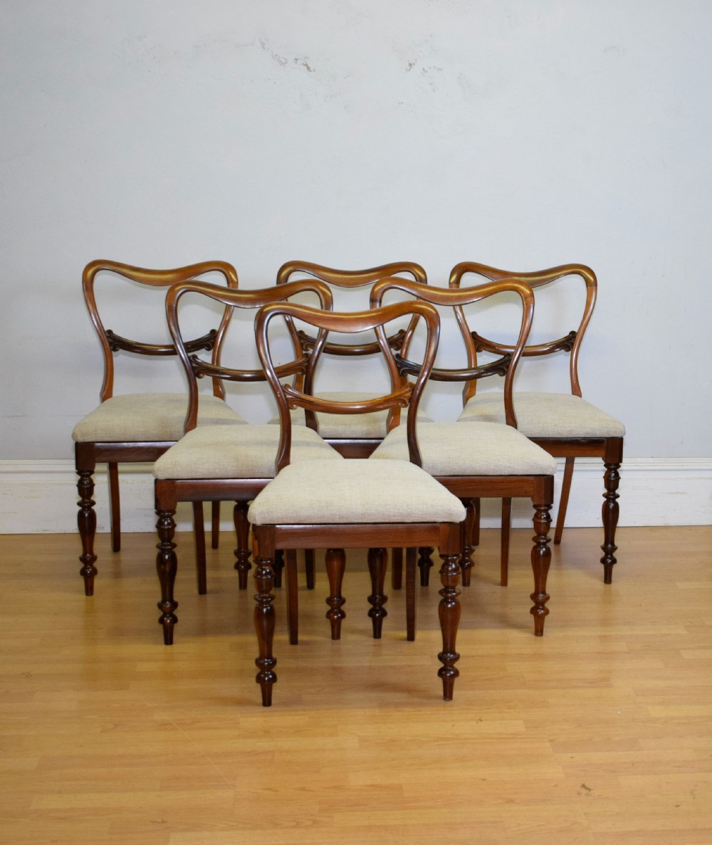 Set of 6 Rosewood Regency Dinning Chairs View V
