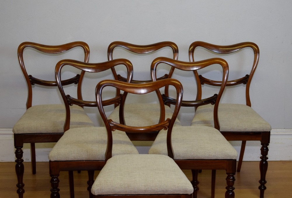 Set of 6 Rosewood Regency Dinning Chairs View VI