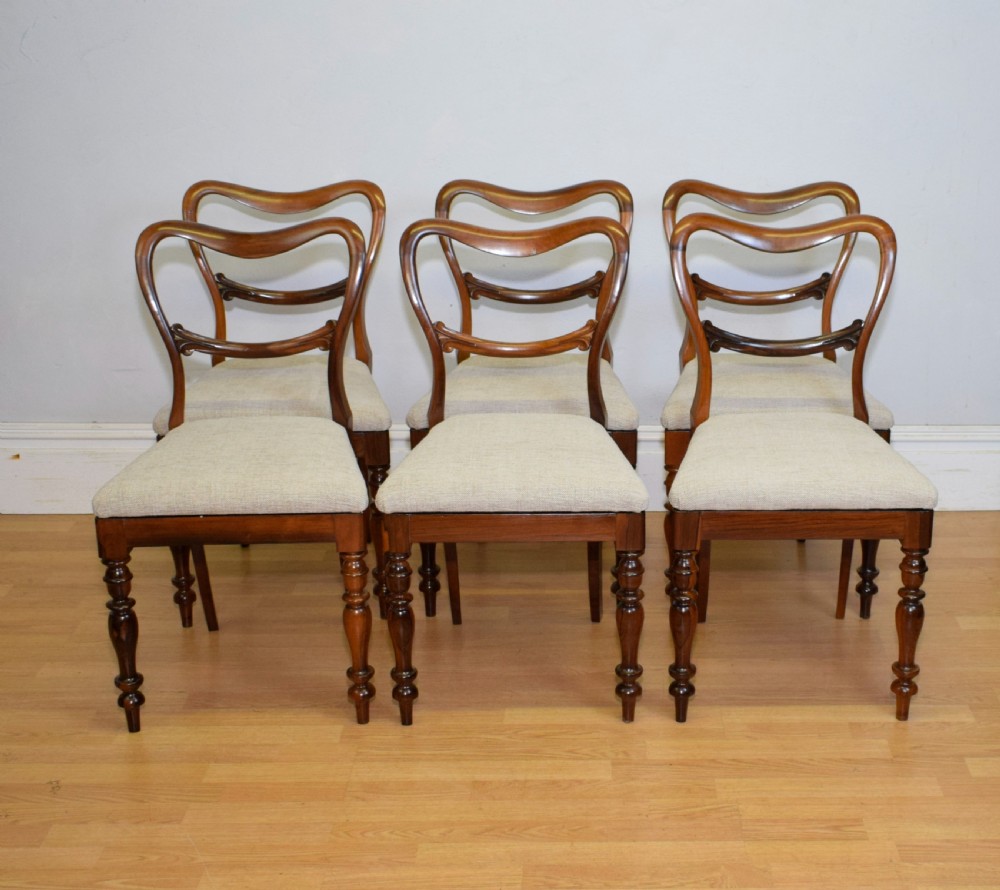 Set of 6 Rosewood Regency Dinning Chairs View VII