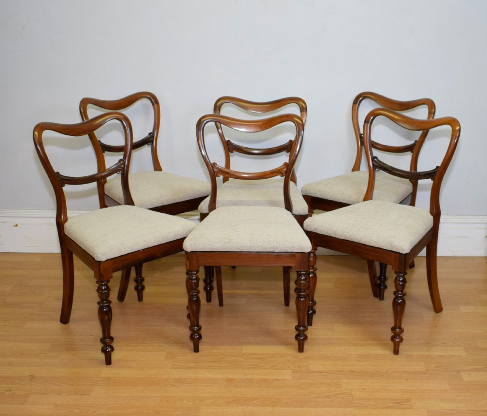Set of 6 Rosewood Regency Dinning Chairs View X