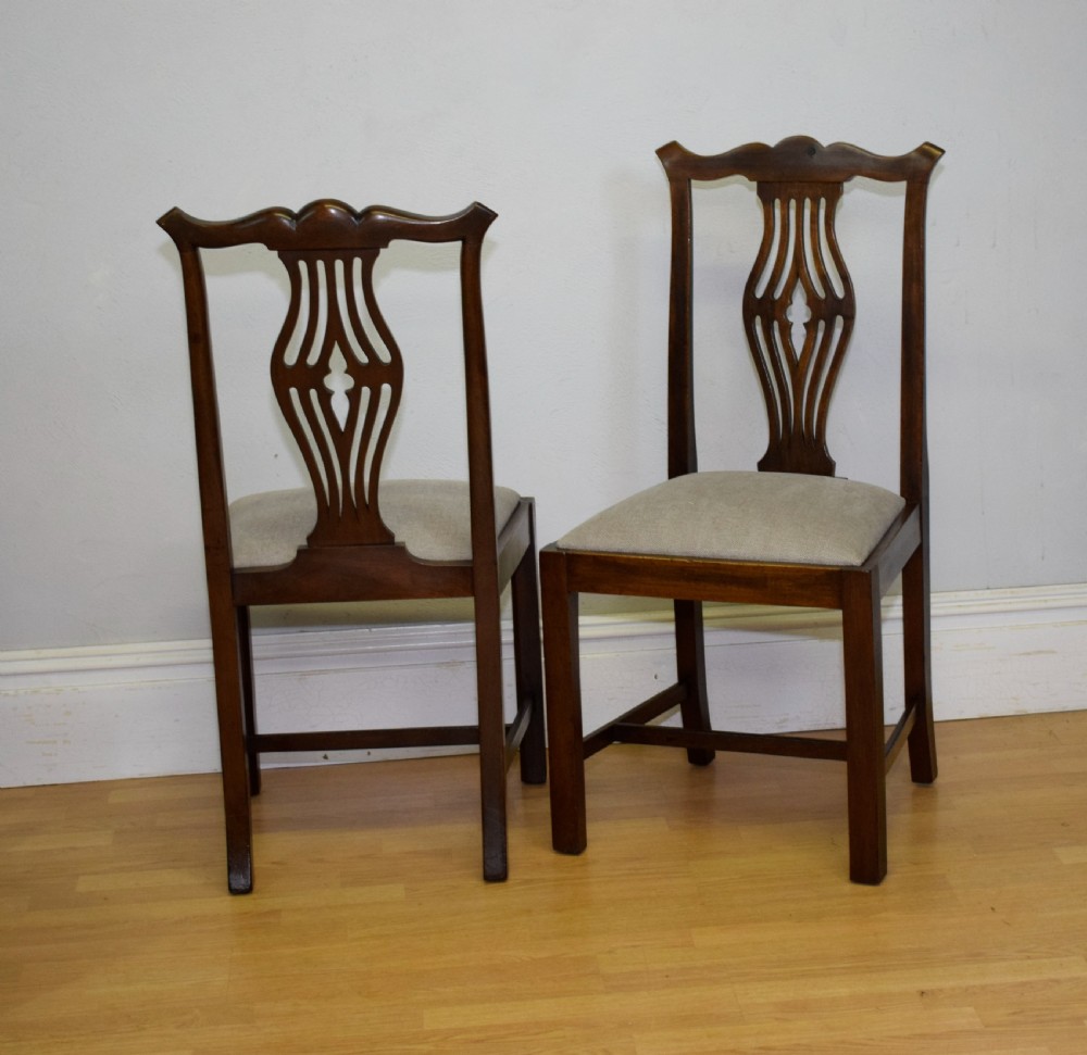 Antique Set Of 4 Georgian Style Dining Chairs View V
