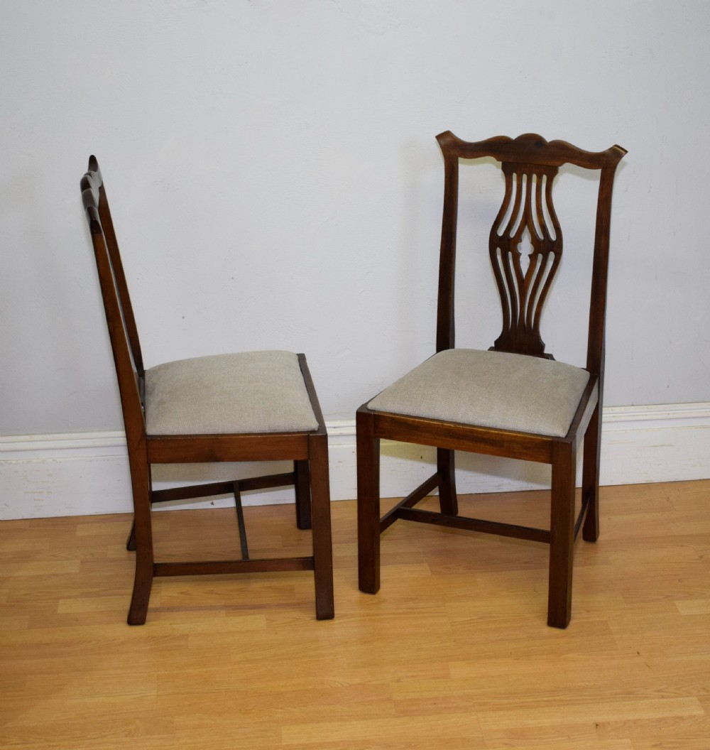 Antique Set Of 4 Georgian Style Dining Chairs View VI