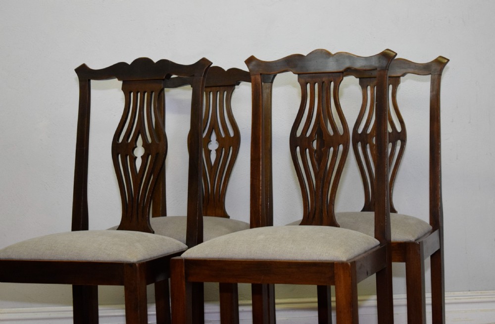 Antique Set Of 4 Georgian Style Dining Chairs View VII