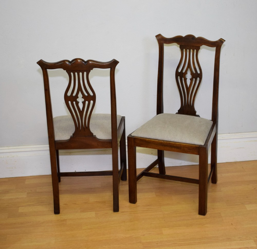 Antique Set Of 4 Georgian Style Dining Chairs View IX