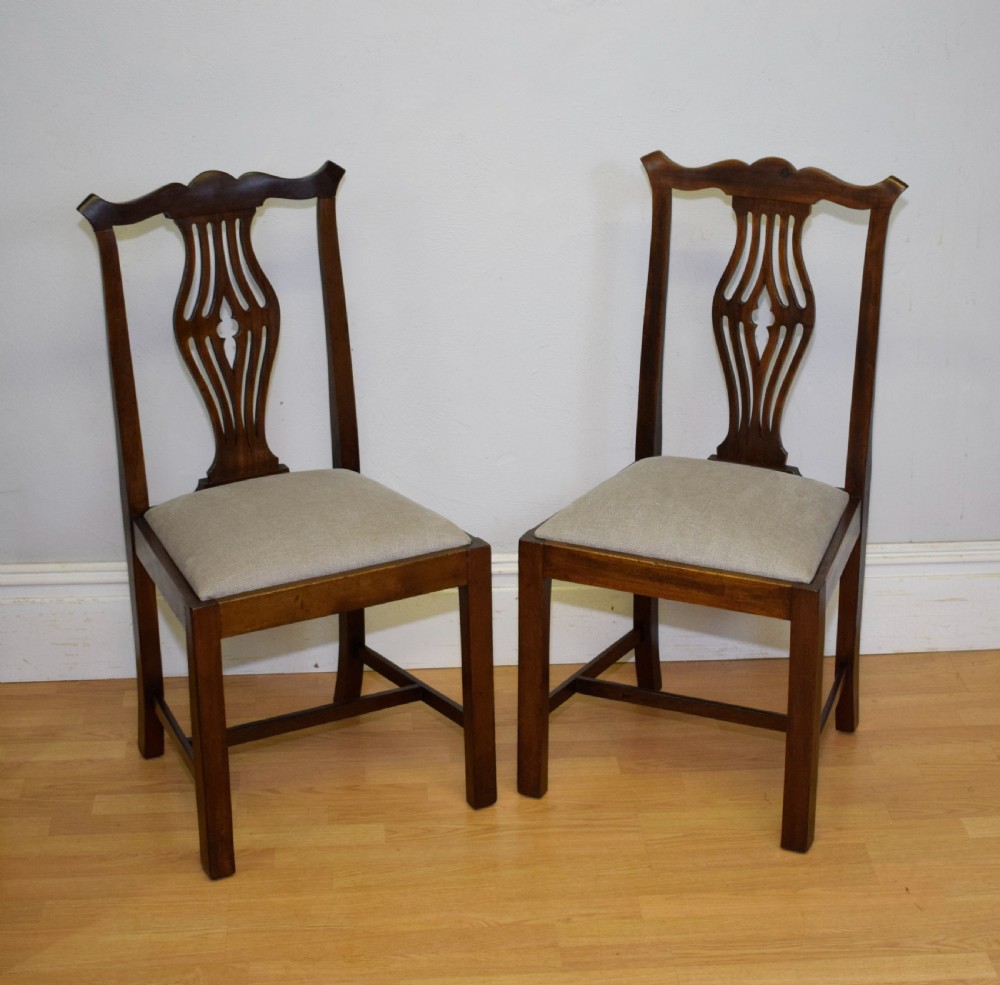 Antique Set Of 4 Georgian Style Dining Chairs View X