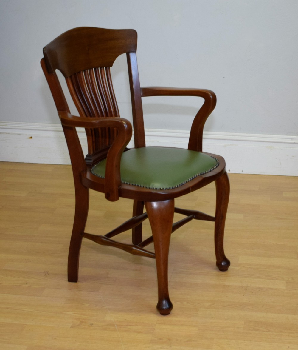 Antique Edwardian Desk Chair View VII